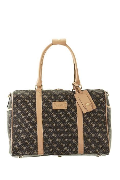 guess logo affair duffle bag.